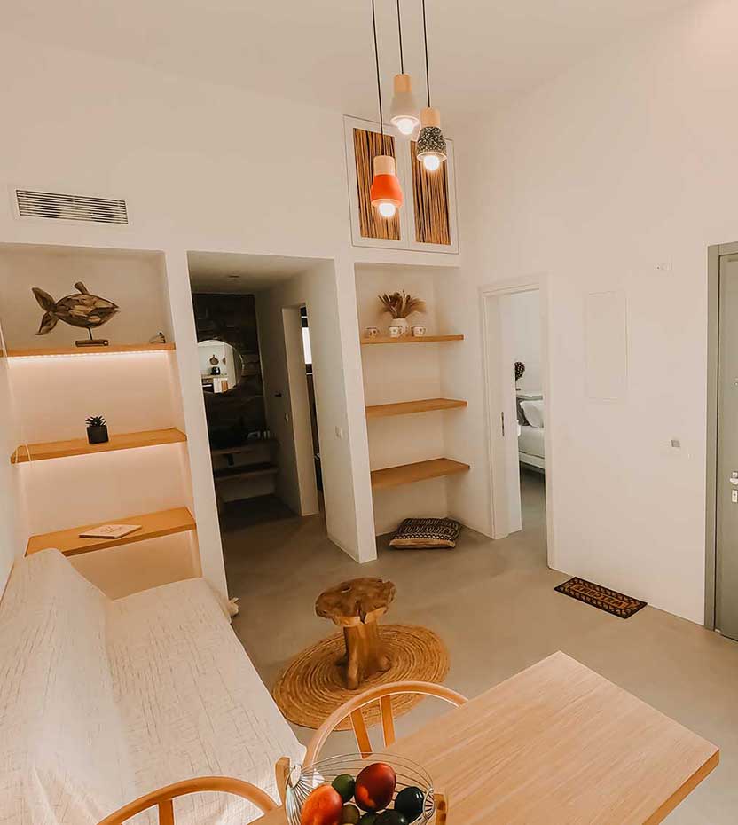 Το καθιστικό του Villa Aelia