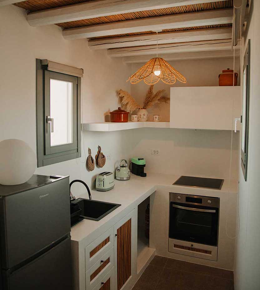 Η κουζίνα του villa Afrodite