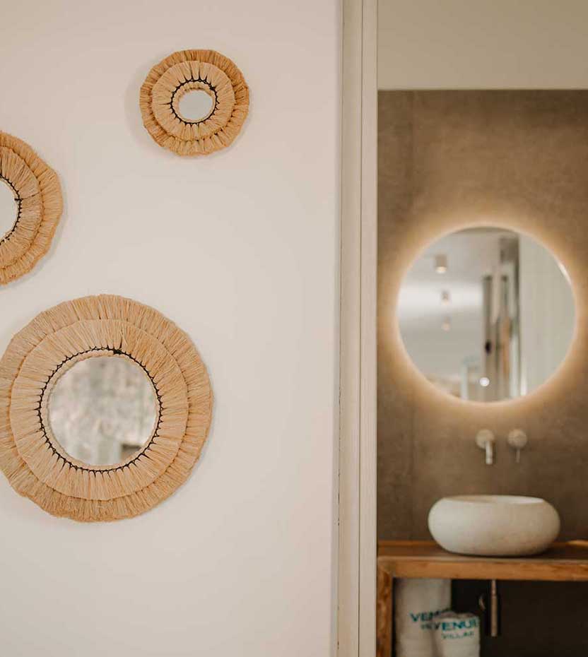 Το εσωτερικό του Villa Afrodite στη Φολέγανδρο