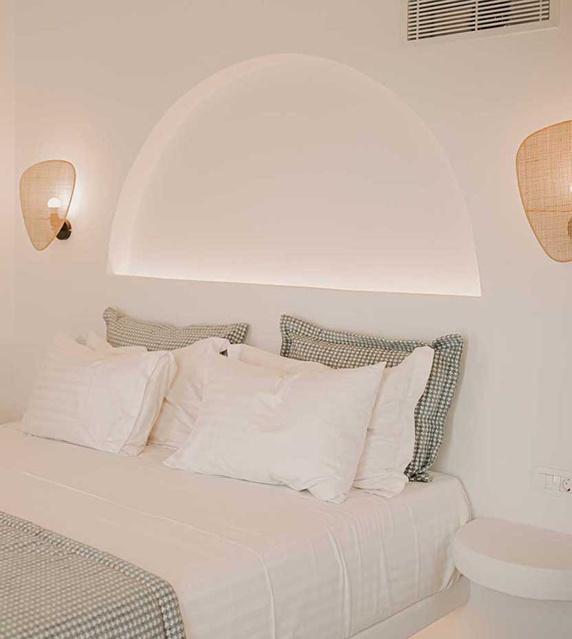 Το κυρίως υπνοδωμάτιο στο Villa Anemona στη Φολέγανδρο