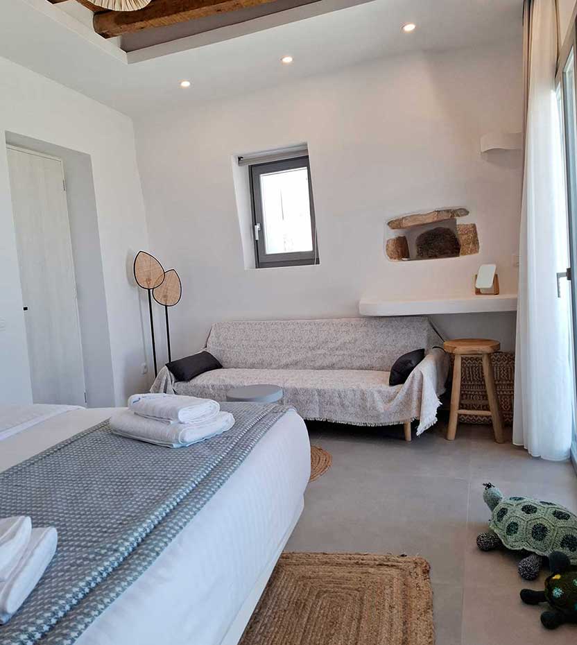 Το δεύτερο υπνοδωμάτιο στο Villa Anemona στη Φολέγανδρ