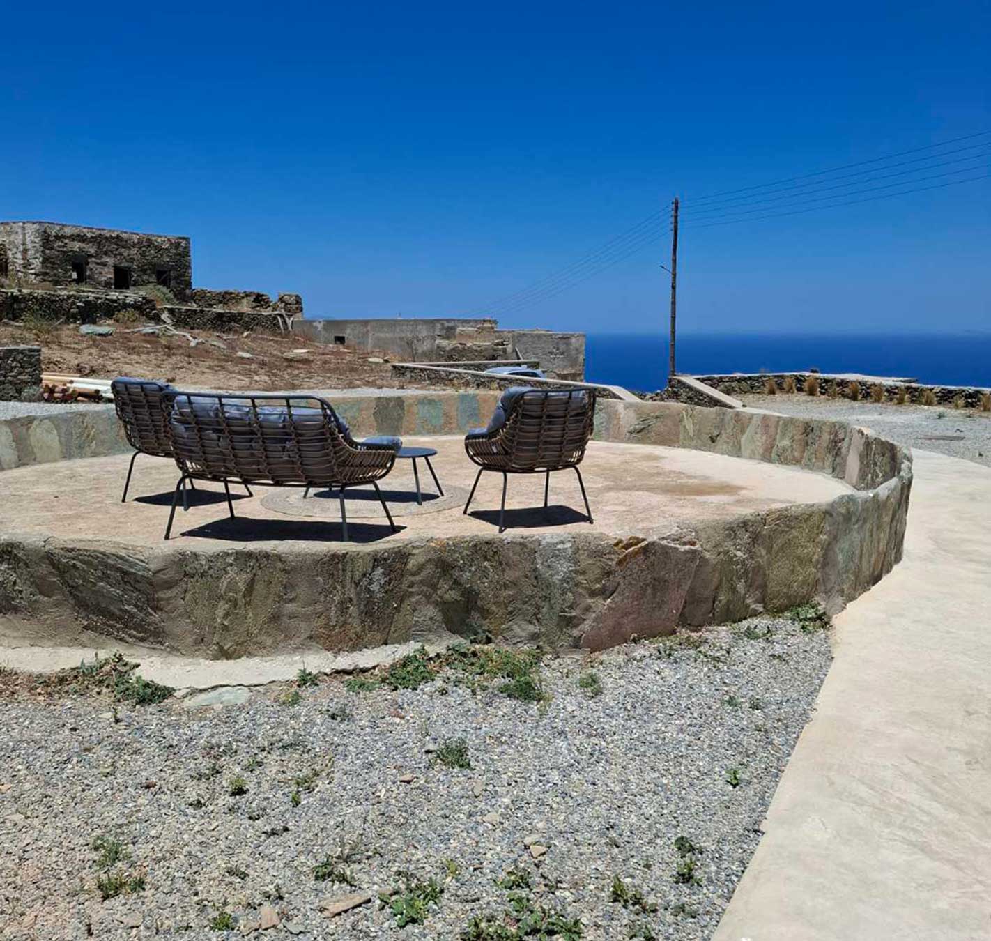 Καθιστικό με θέα στη θάλασσα